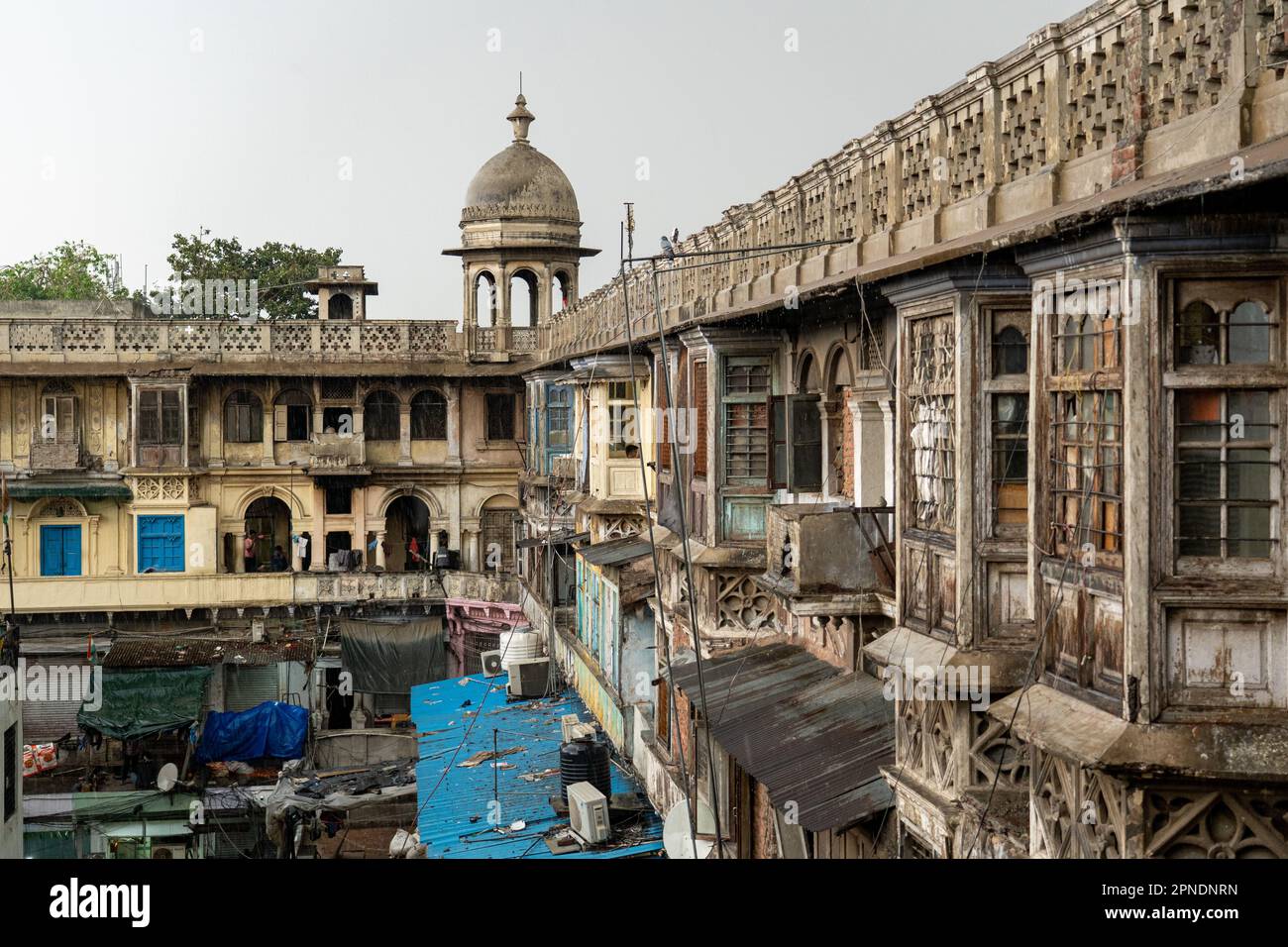 Marché aux épices de la vieille ville de Delhi Banque D'Images