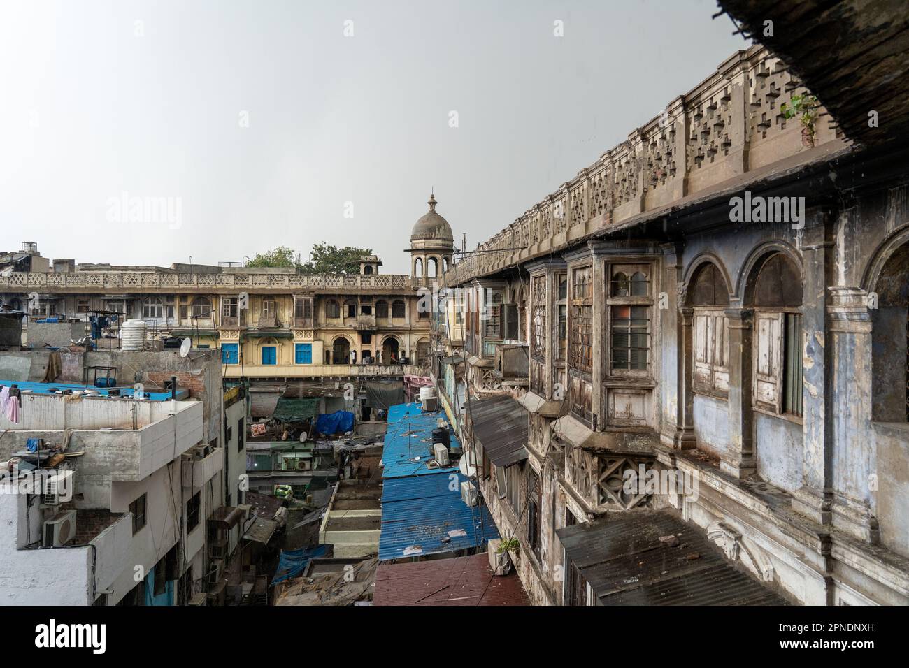 Marché aux épices de la vieille ville de Delhi Banque D'Images