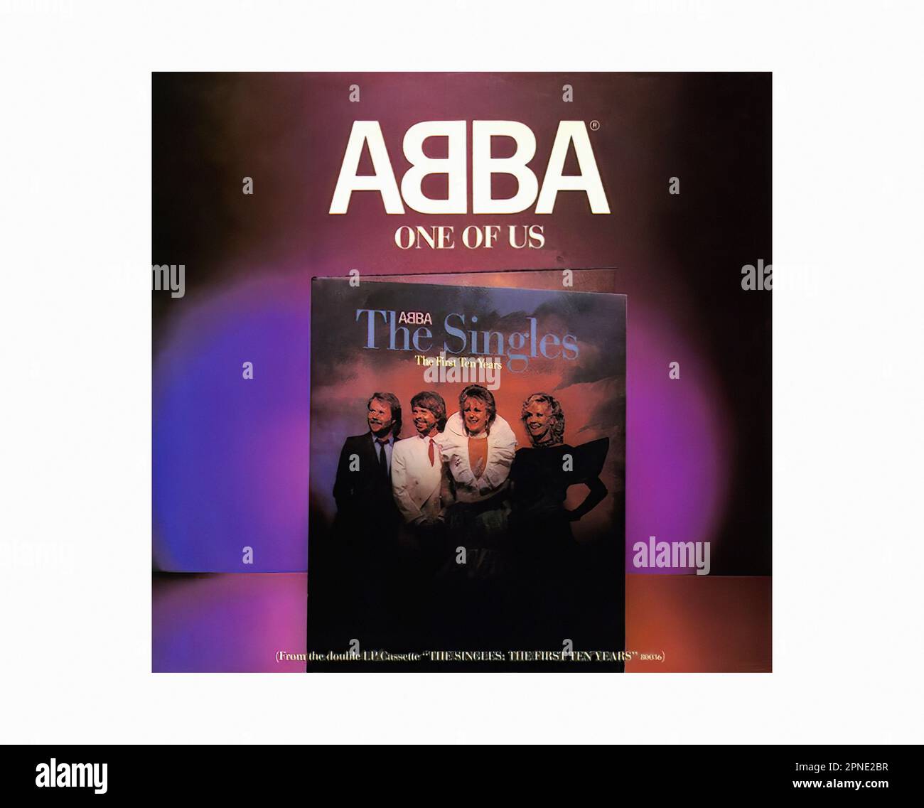Abba - 1983-02 - Vintage 45 R.P.M Music Vinyl Record Banque D'Images