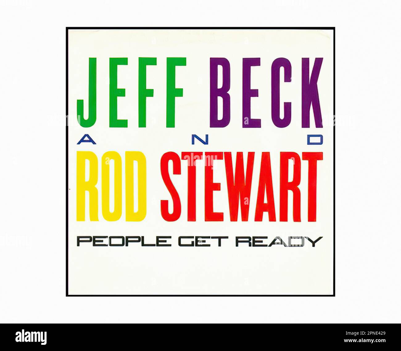 Beck Jeff - 1985 06 A - Vintage 45 R.P.M Music Vinyl Record Banque D'Images