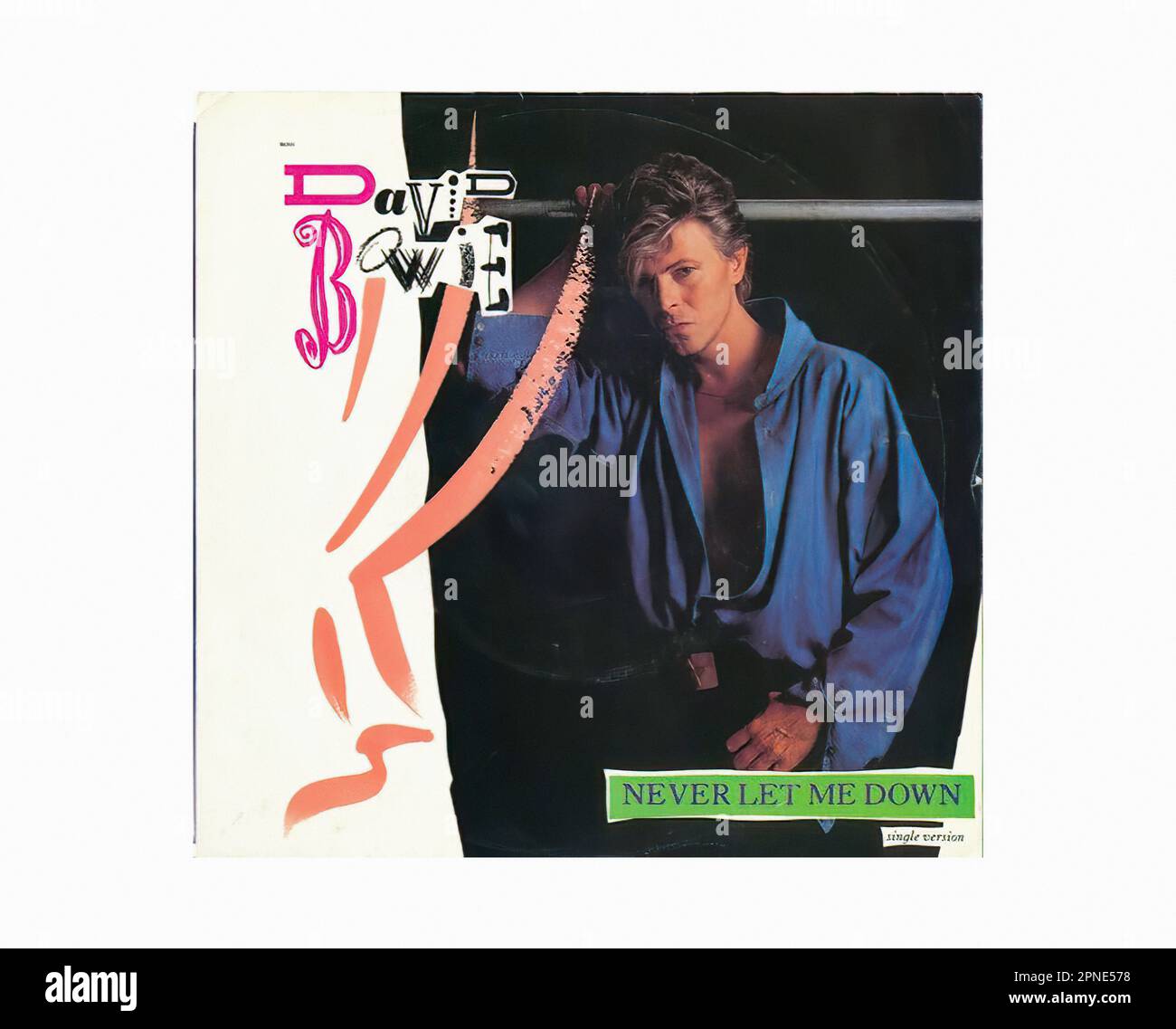 Bowie David - 1987 08 A - Vintage 45 R.P.M Music Vinyl Record Banque D'Images