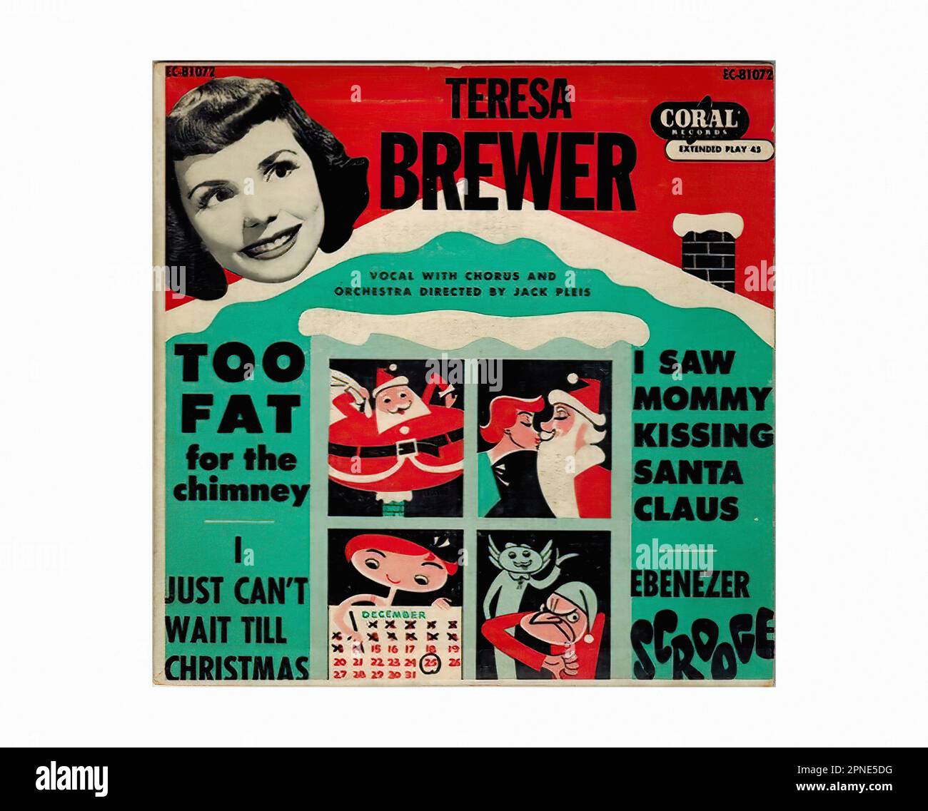 Brewer Teresa 1953 11 01 - Vintage 45 R.P.M Music Vinyl Record Banque D'Images