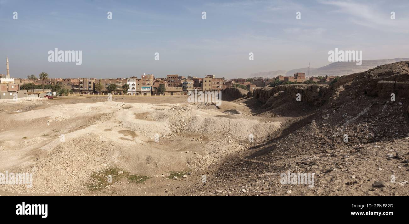 KOM el Sultan, Abydos, Moyen-Égypte, Banque D'Images