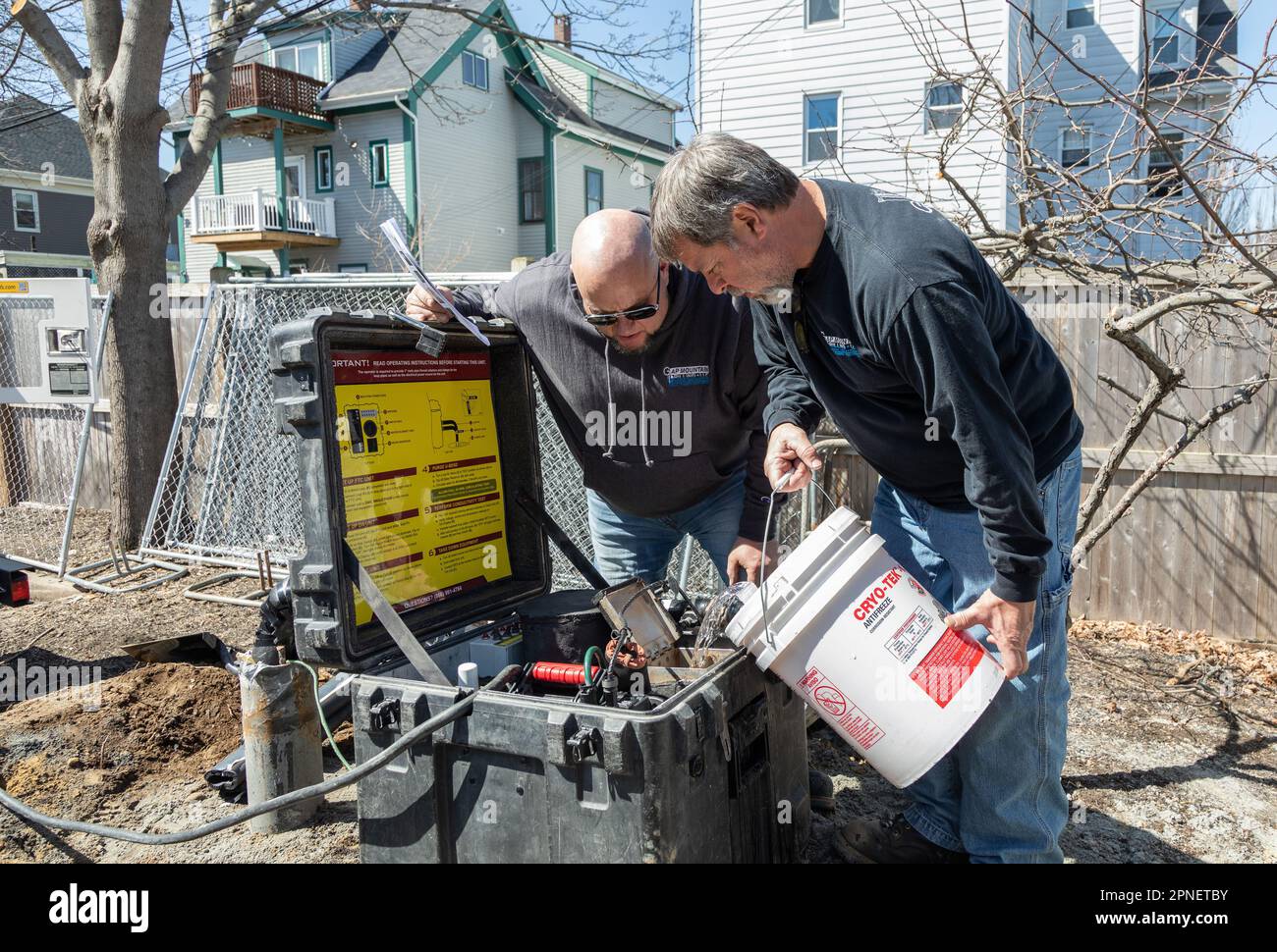 27 mars 2023. Beverly, ma. Test de conductivité thermique. Injection de ...