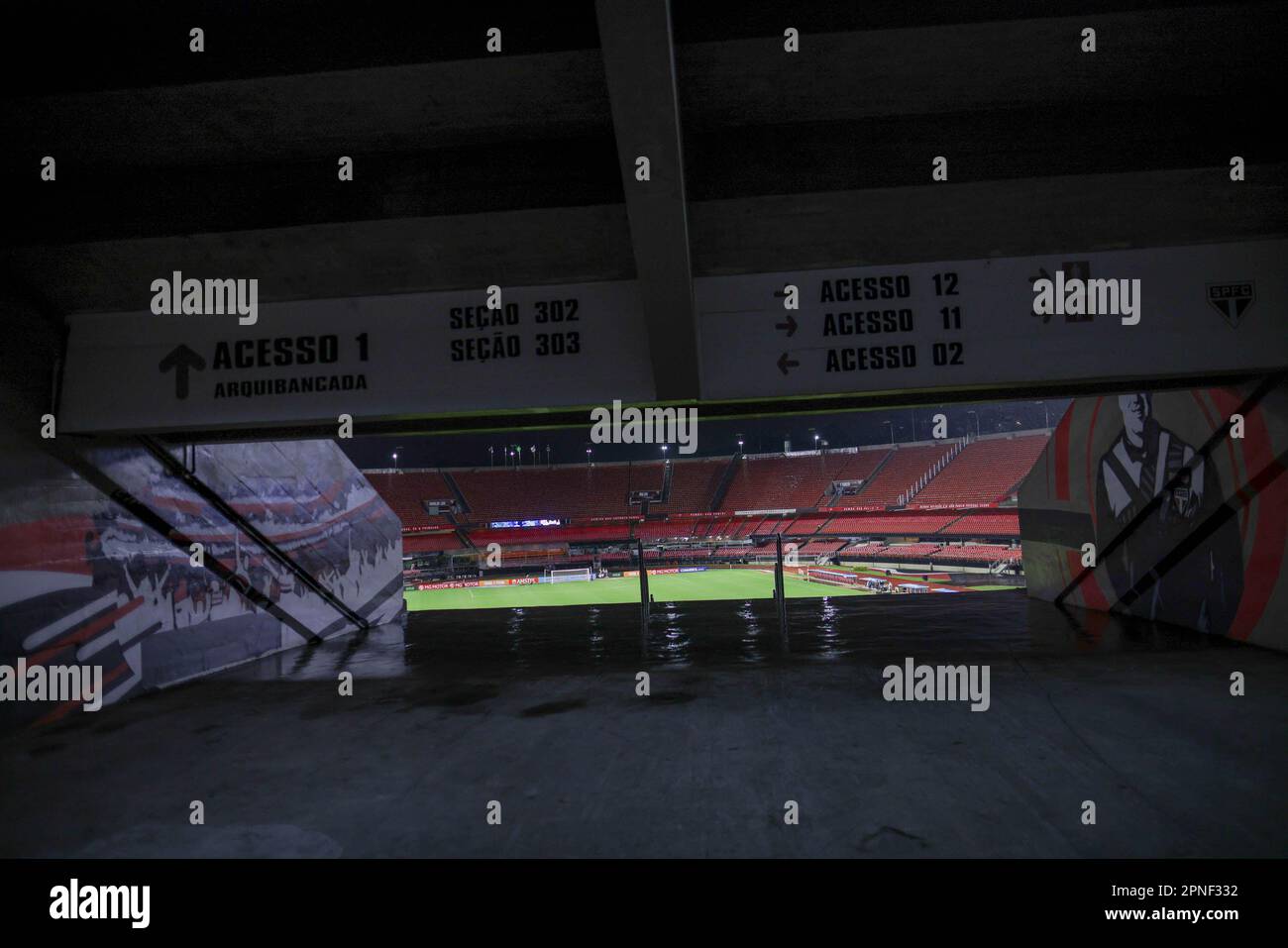 Sao Paulo, Brésil. 18th avril 2023. SP - SAO PAULO - 04/18/2023 - COPA SUL-AMERICANA 2023, SAO PAULO X PUERTO CABELLO - vue générale du stade Morumbi pour le match entre Sao Paulo et Puerto Cabello pour le championnat Copa Sudamericana 2023. Photo: Ettore Chiereguini/AGIF/Sipa USA crédit: SIPA USA/Alay Live News Banque D'Images