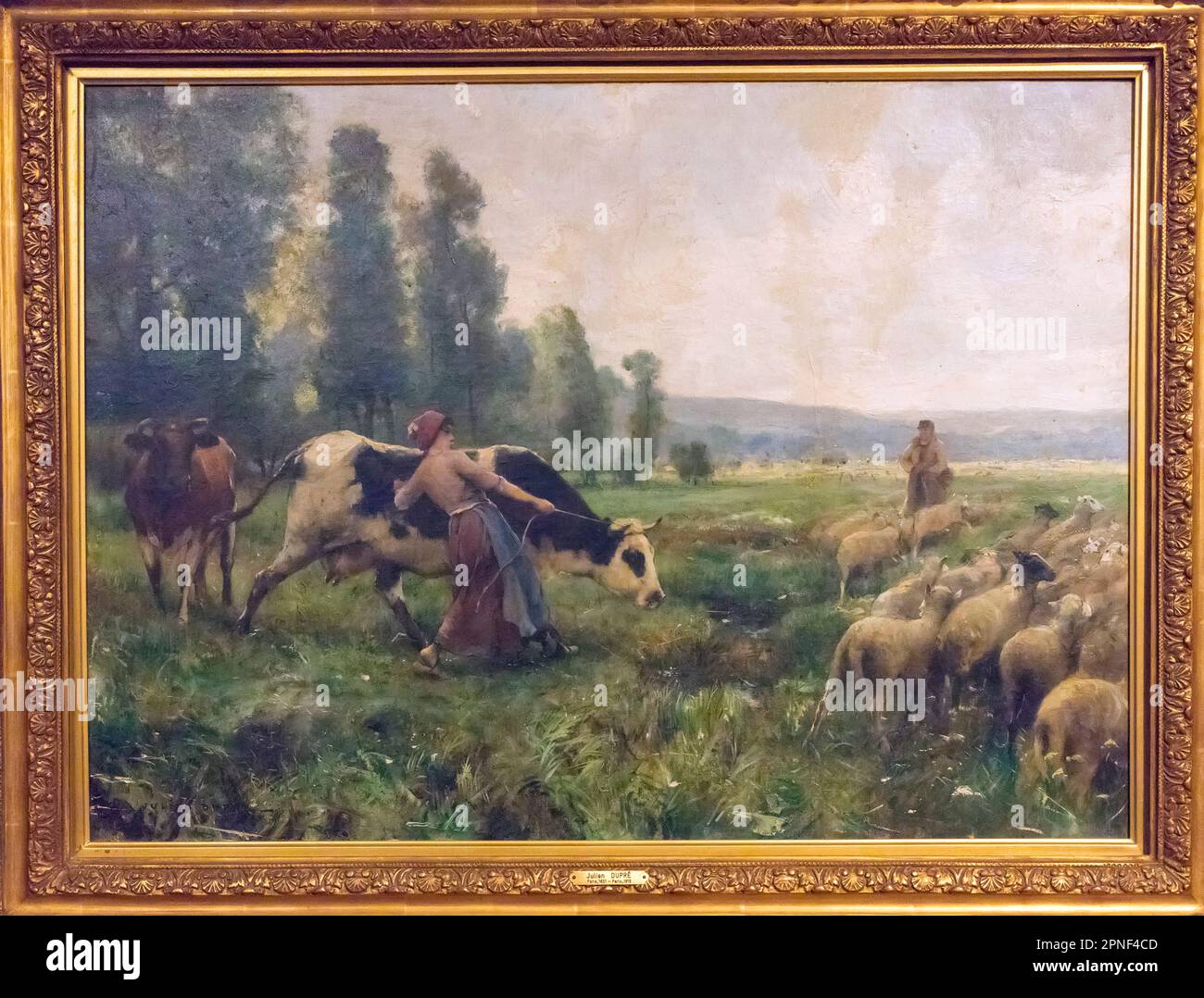 Peinture à l'huile par Julien Dupré Country Life Banque D'Images Peinture à l'huile par Julien Dupré Country Life Banque D'Images