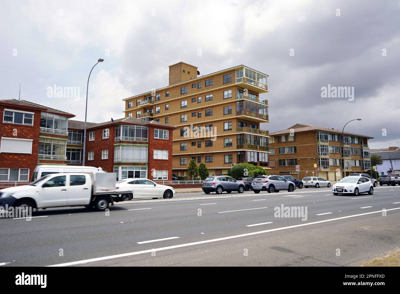 Sydney, Nouvelle-Galles du Sud - Australie -13-12-2019: La route Grand Parade dans le sud de Sydney. Banque D'Images