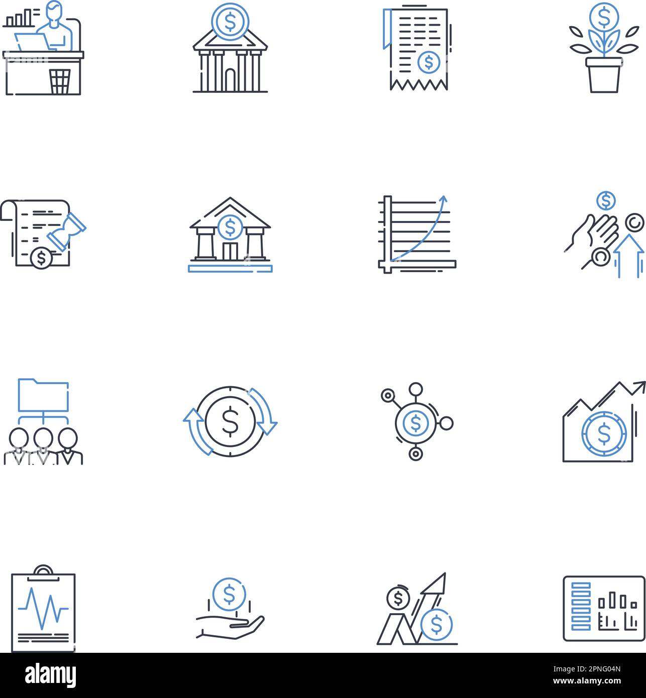 Collecte des icônes de ligne d'estimation des revenus. Prévision, modélisation, projection, analyse, estimation, Analyse, vecteur de mesures et illustration linéaire Illustration de Vecteur