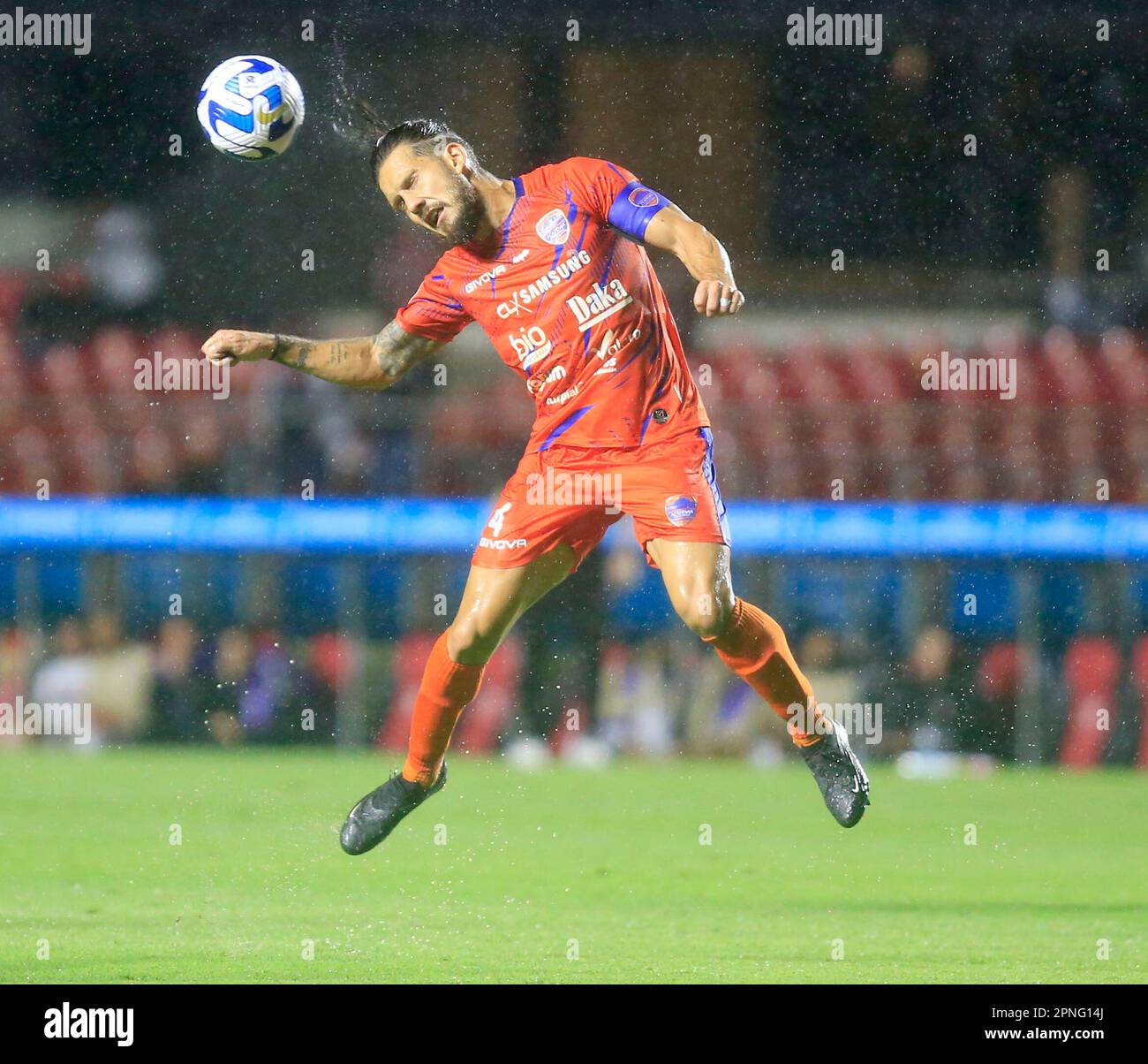 Sao Paulo, Brésil. 18th avril 2023. osio pendant un match entre Sao Paulo et Puerto Cabello à Morumbi à SaoPaulo, Brésil (Fernando Roberto/SPP) crédit: SPP Sport photo de presse. /Alamy Live News Banque D'Images