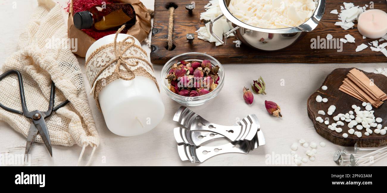 HomeLights Bougies Parfumées En Cire De Soja, Bougies à 1 Mèche, Parfum Caramel Salé, Bougies D'aromathérapie Rustiques Et Modernes Pour Les Fêtes, Détente, 6.7oz