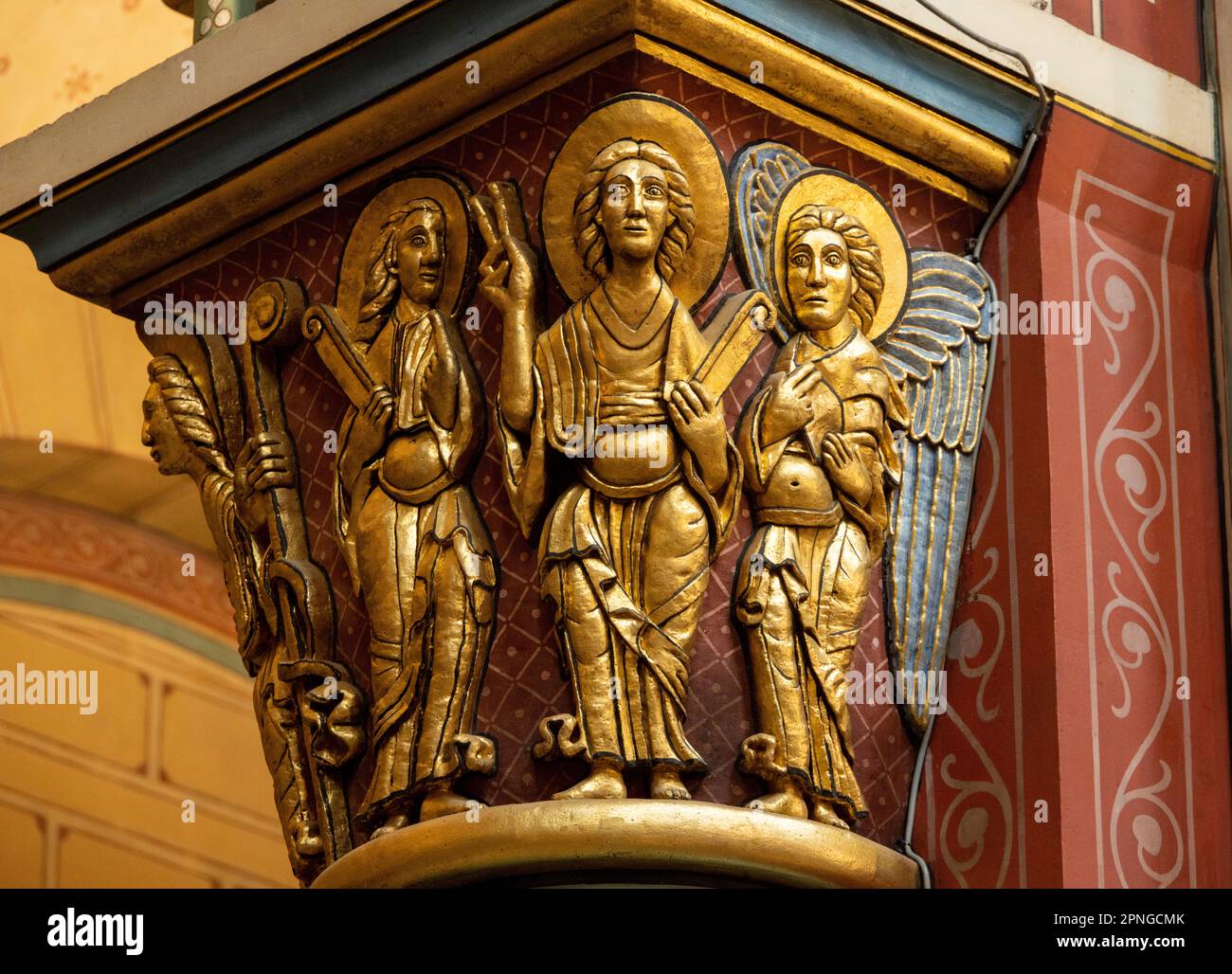 Capitale de la renaissance gothique du 19th siècle, l'église Saint-Germain-des-Prés, Paris, France Banque D'Images