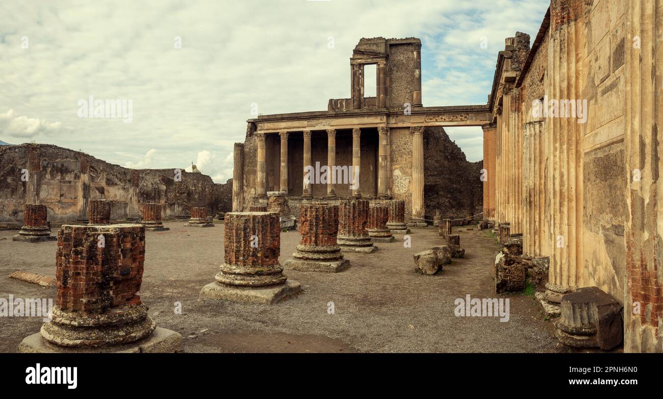 Parc archéologique de Pompéi près de Naples, Italie Banque D'Images