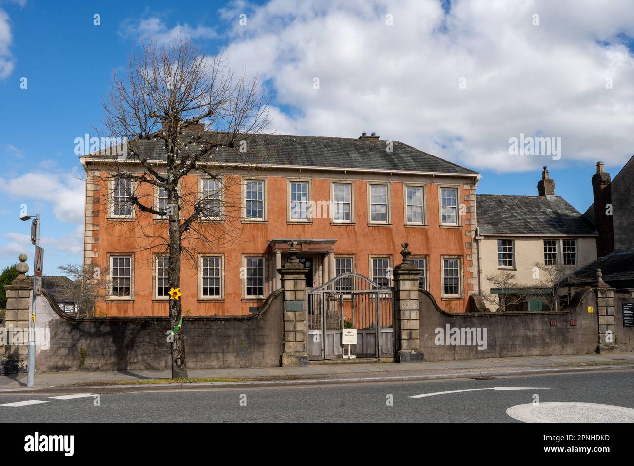 Wordsworth House dans la ville de Cockermouth, Cumberland, Royaume-Uni, maison d'enfance du célèbre poète de lac William Wordsworth et de sa sœur diariste Dorothy. Banque D'Images