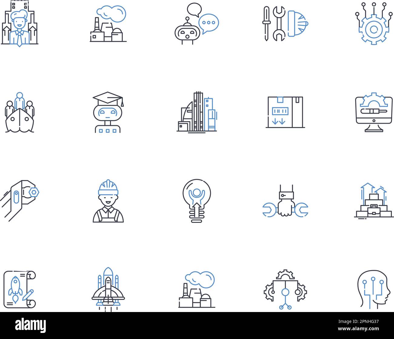 Collection d'icônes de la gamme Electronics. Circuits, dispositifs, gadgets, amplificateurs, câbles, Diodes, moniteurs illustration vectorielle et linéaire. Microprocesseurs Illustration de Vecteur