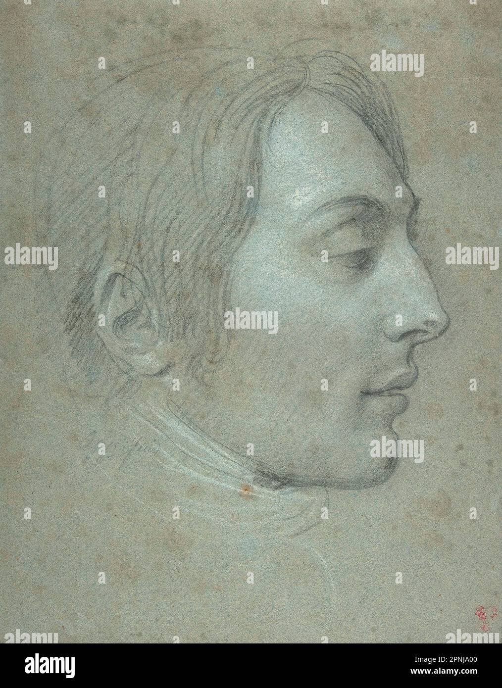 Etude pour le Portrait du général Desaix par Andrea Appiani ca. 1800 (30,7 x 24,1 cm) MÉT. New York Banque D'Images