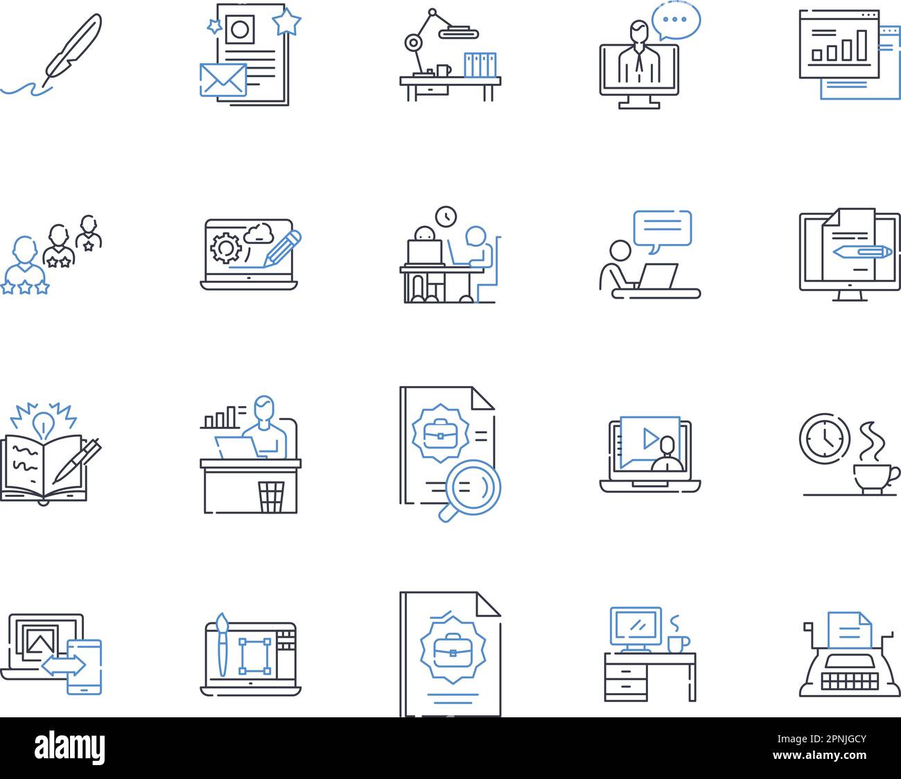 Collection d'icônes de ligne d'opération mobile. Android, iOS, Samsung, Apple, Huawei, Mobile, vecteur Smartph et illustration linéaire. Opérateur, Nerk, contour LTE Illustration de Vecteur