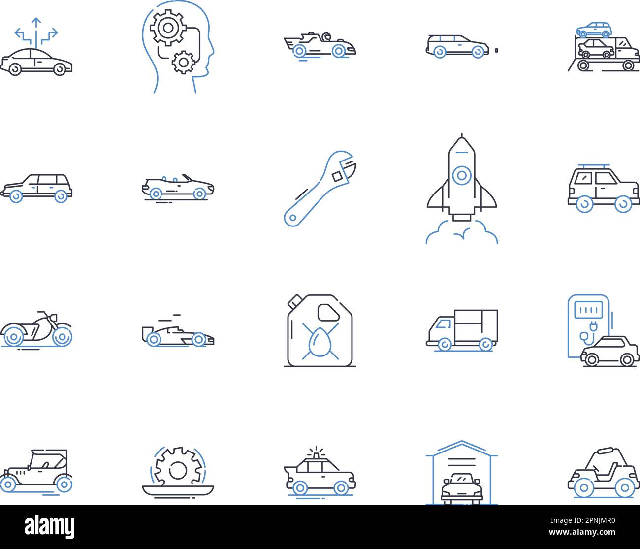 Collection d'icônes de ligne de fret aérien. Fret, transport, logistique, expédition, exportation, Importation, vecteur d'avion et illustration linéaire. Forfaits Illustration de Vecteur