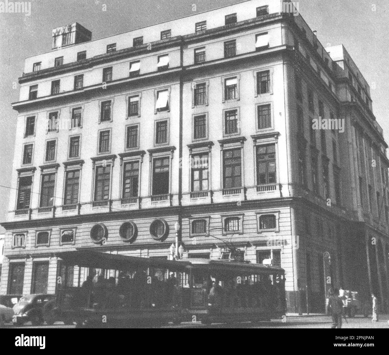 BRÉSIL. Rio de Janeiro. La Banque du Bank of Brésil 1951 vieux imprimé vintage Banque D'Images