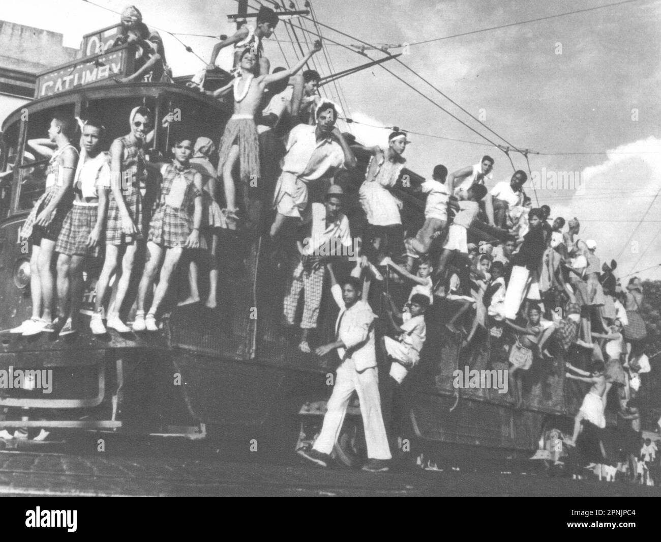 BRÉSIL. Rio de Janeiro. Carnaval Carnaval Carnaval Carnaval (2) 1951 photo ancienne Banque D'Images