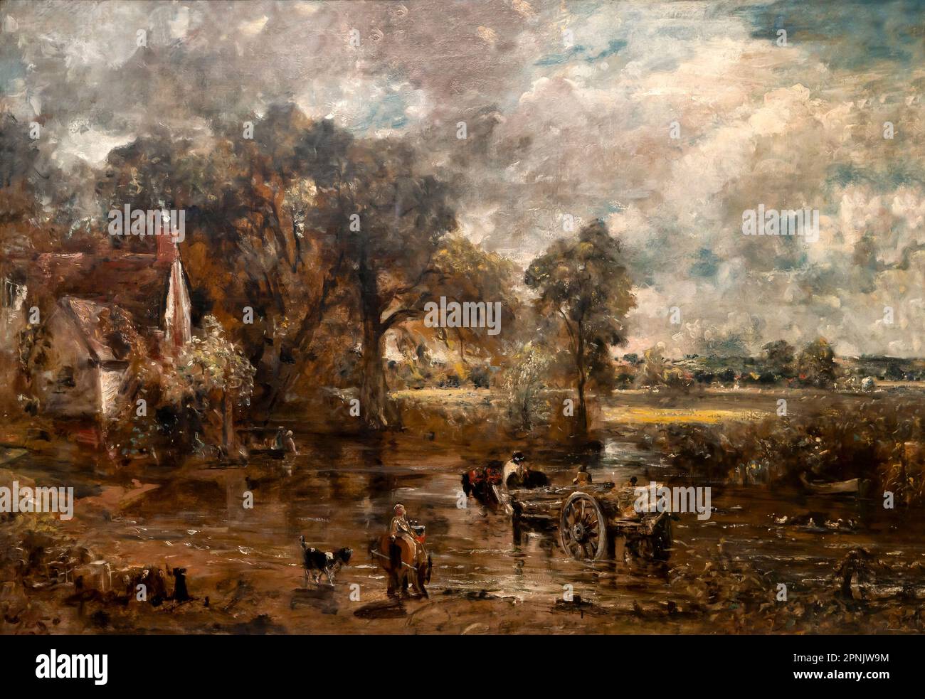 The Hay Wain, John Constable, étude, vers 1821, Banque D'Images