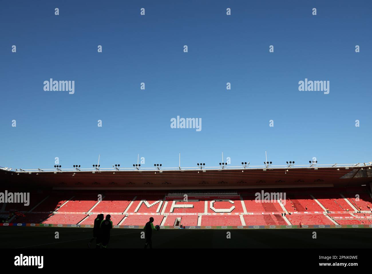 Middlesbrough, Royaume-Uni. 19th avril 2023. Vue générale du stade devant le match de championnat Sky Bet Middlesbrough vs Hull City au stade Riverside, Middlesbrough, Royaume-Uni, 19th avril 2023 (photo de Nigel Roddis/News Images) à Middlesbrough, Royaume-Uni, le 4/19/2023. (Photo de Nigel Roddis/News Images/Sipa USA) crédit: SIPA USA/Alay Live News Banque D'Images