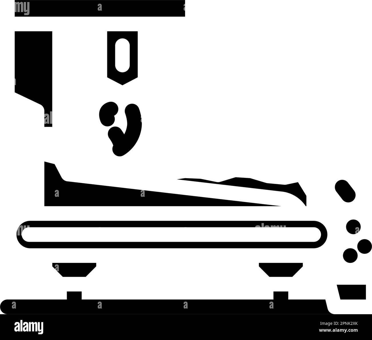 illustration du vecteur d'icône de glyphe de production d'acier pour laminoir à bandes chaudes Illustration de Vecteur