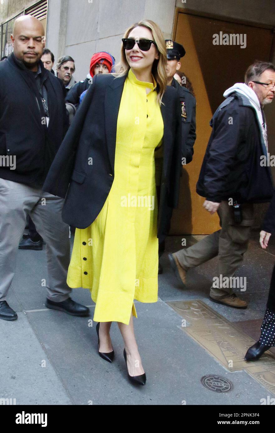 New York, NY, États-Unis. 19th avril 2023. Elizabeth Olsen a été vue au salon d'aujourd'hui de la NBC à New York sur 19 avril 2023. Crédit : RW/Media Punch/Alamy Live News Banque D'Images