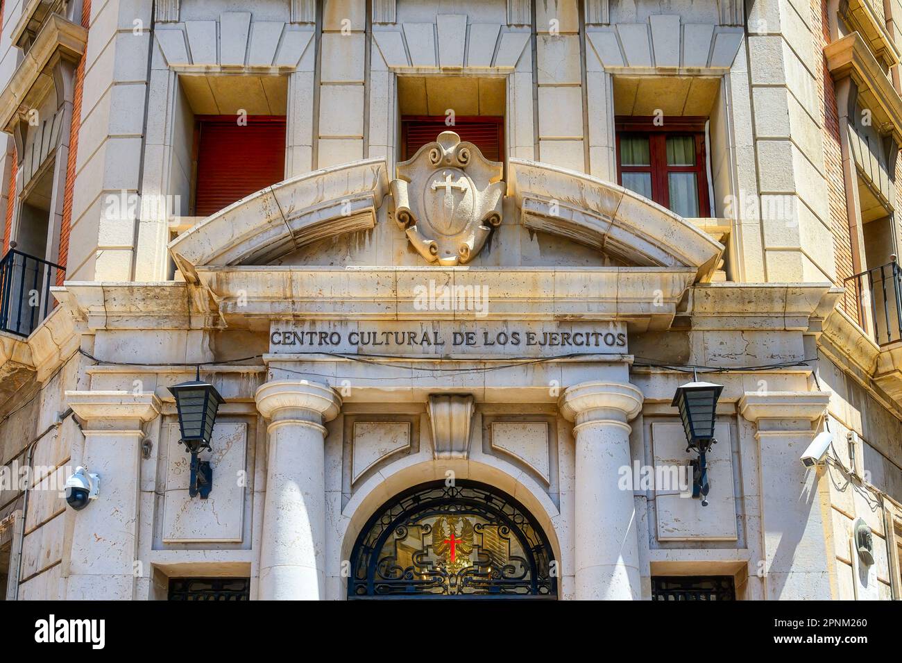 Centro Cultural de los Ejercitos, extérieur du bâtiment, Valence, Espagne Banque D'Images