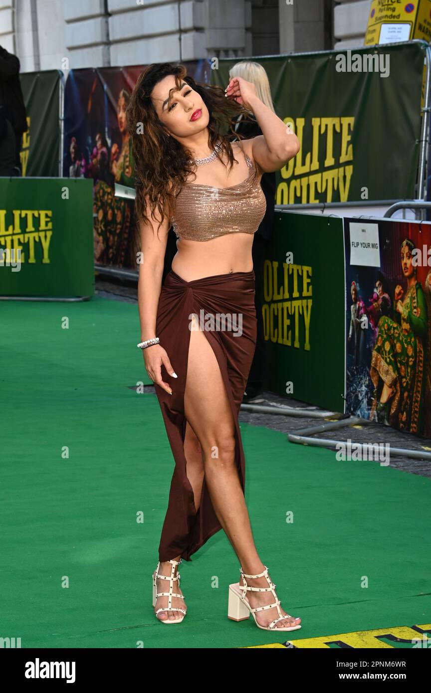 Tahlia Rowena arrive au screening spécial de la société polie, Curzon Mayfair, Londres, Royaume-Uni. Photo prise le 19th avril 2023. Crédit : voir Li/Picture Capital/Alamy Live News Banque D'Images