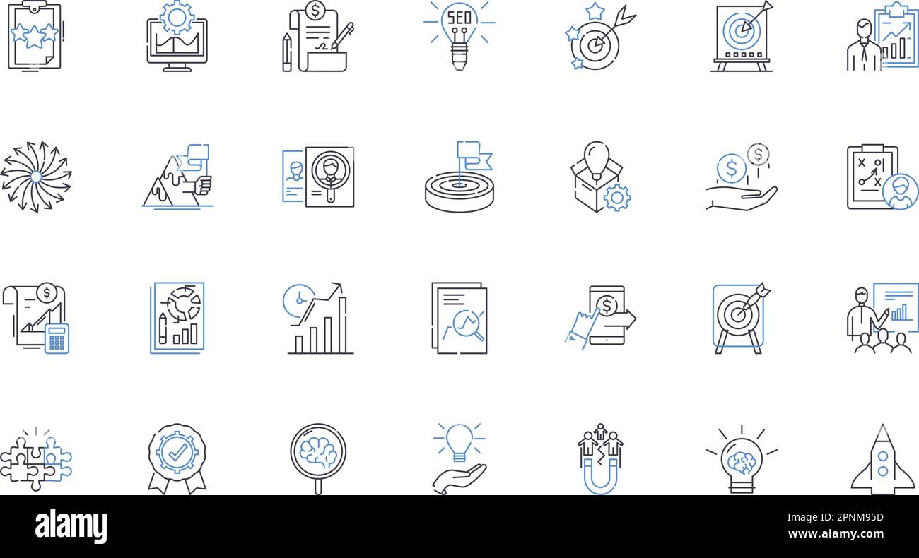 Collection d'icônes de ligne de procédure. Chirurgie, opération, traitement, processus, protocole, Méthode, vecteur de répétition et illustration linéaire. Intervention Illustration de Vecteur
