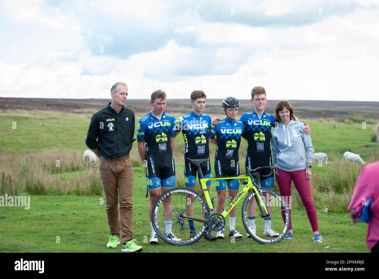 Équipe cycliste au Junior Tour of Wales 2016 Tom Pidcock Banque D'Images