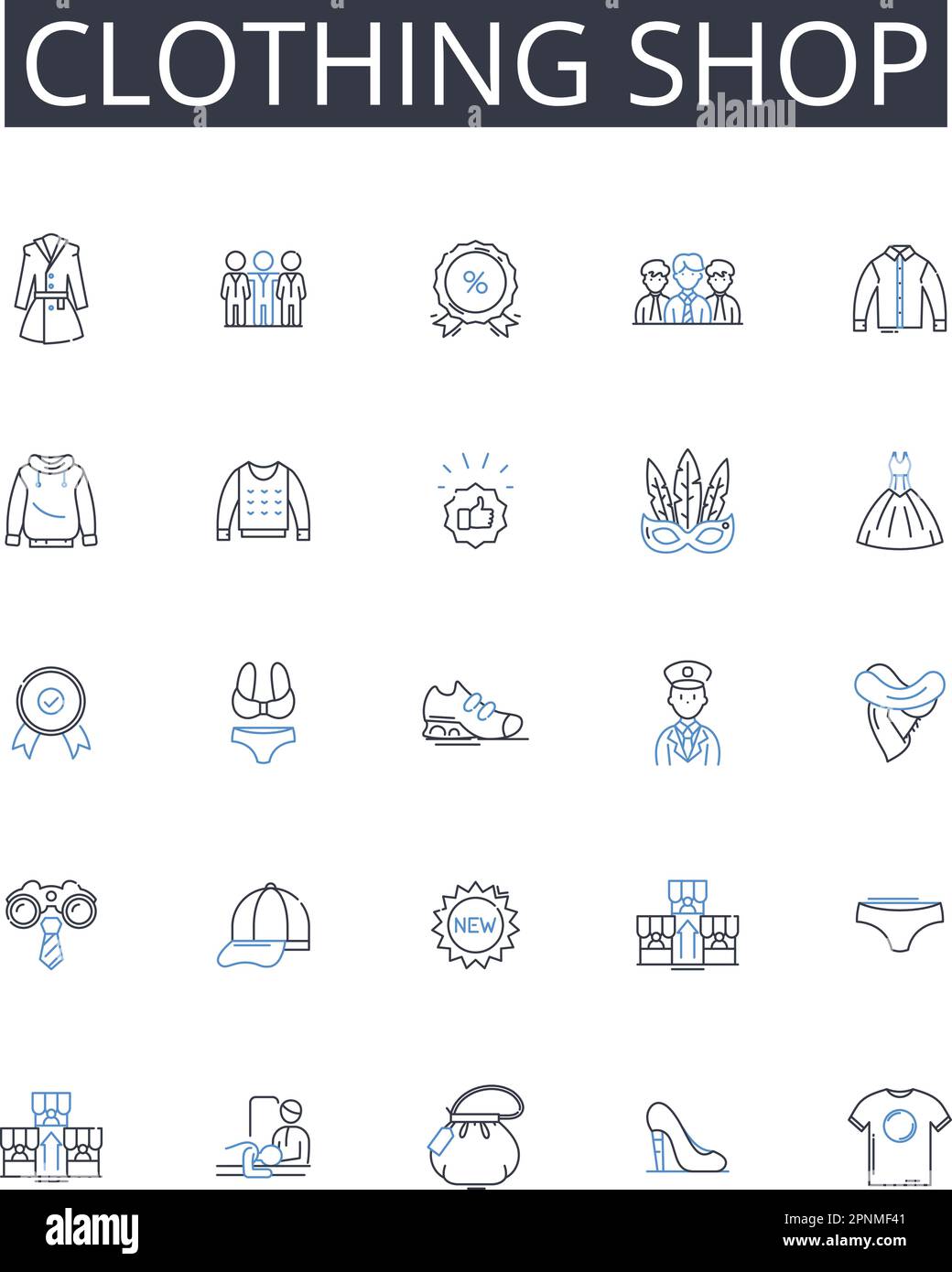 Collection d'icônes de la gamme de vêtements. Progrès, progrès,  développement, amélioration, expansion, Renforcement, vecteur d'évolution  et linéaire Image Vectorielle Stock - Alamy