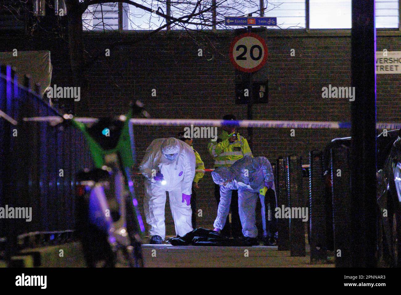 La fusillade a tué 3 près de Church à Euston cet après-midi. Photo prise le 14 janvier 2023. © Belinda Jiao jiao.bilin@gmail.com 07598931257 https://www. Banque D'Images