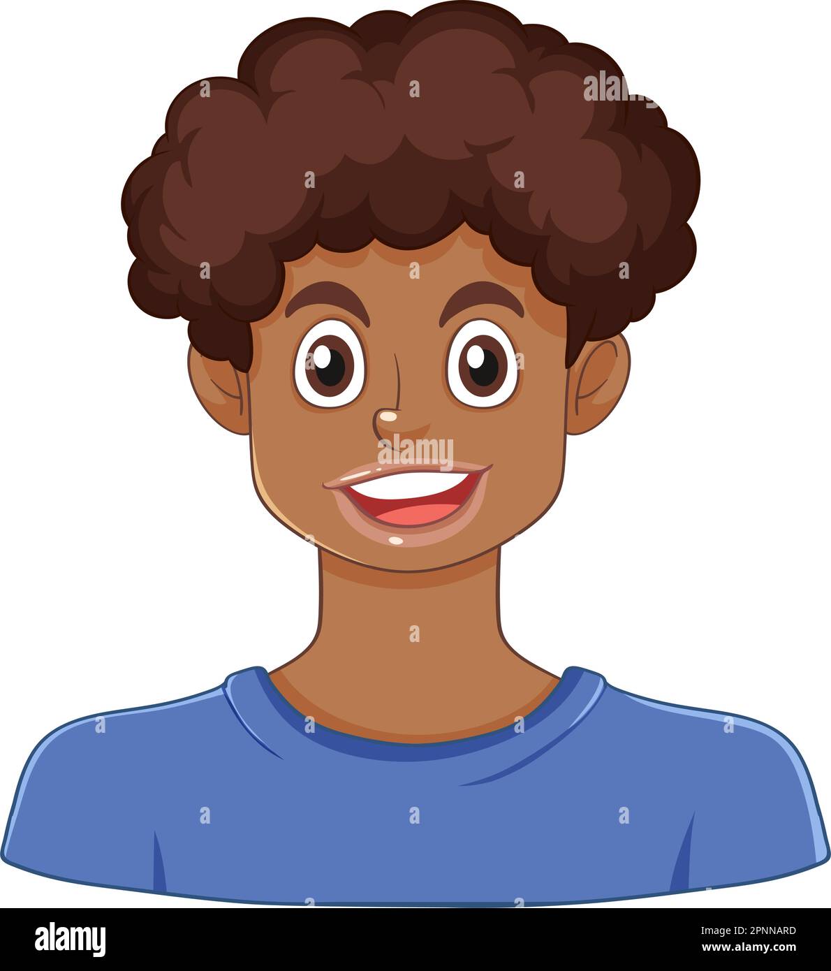 Un dessin-dessin d'une illustration de puberty Boy Illustration de Vecteur