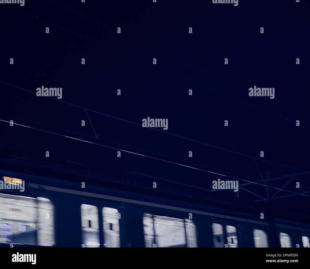 Train en passant Banque D'Images