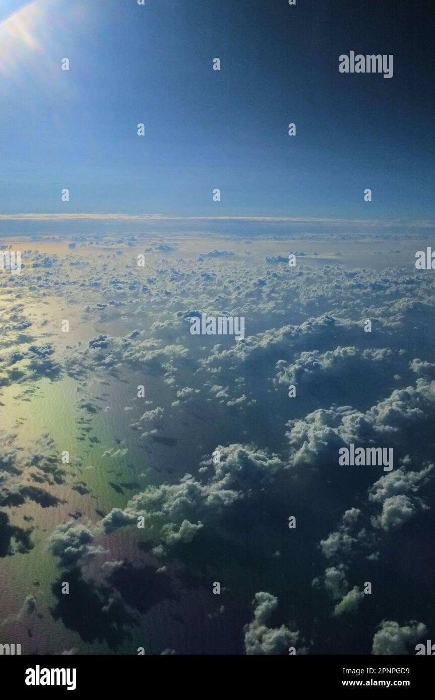 réflexion de la lumière dans le nuage Banque D'Images