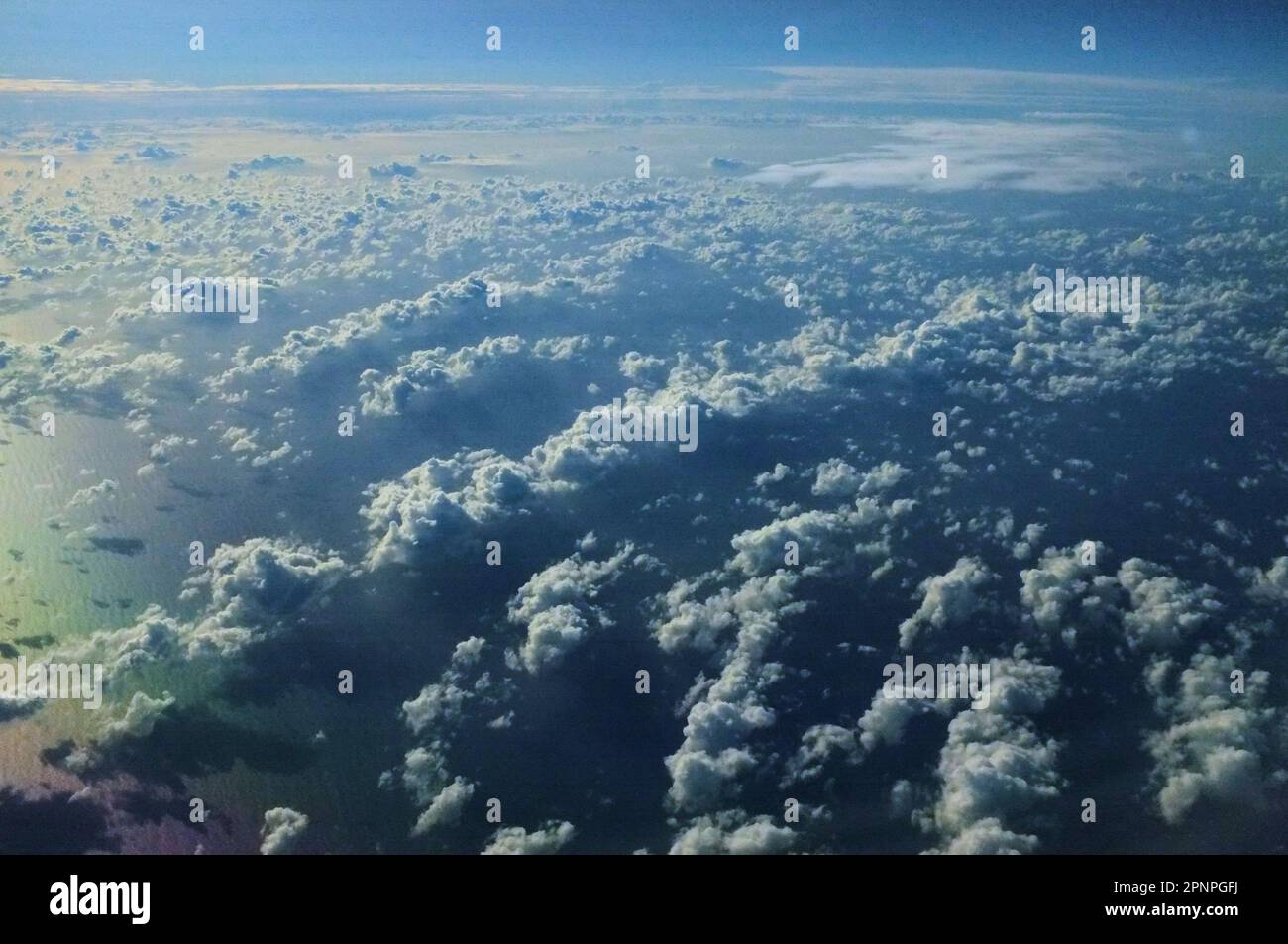 réflexion de la lumière dans le nuage Banque D'Images