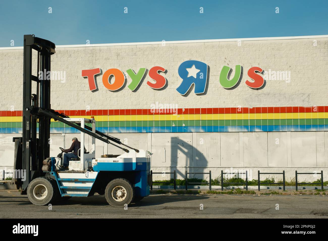 Boutique abandonnée Toys R US, Brooklyn, New York Banque D'Images
