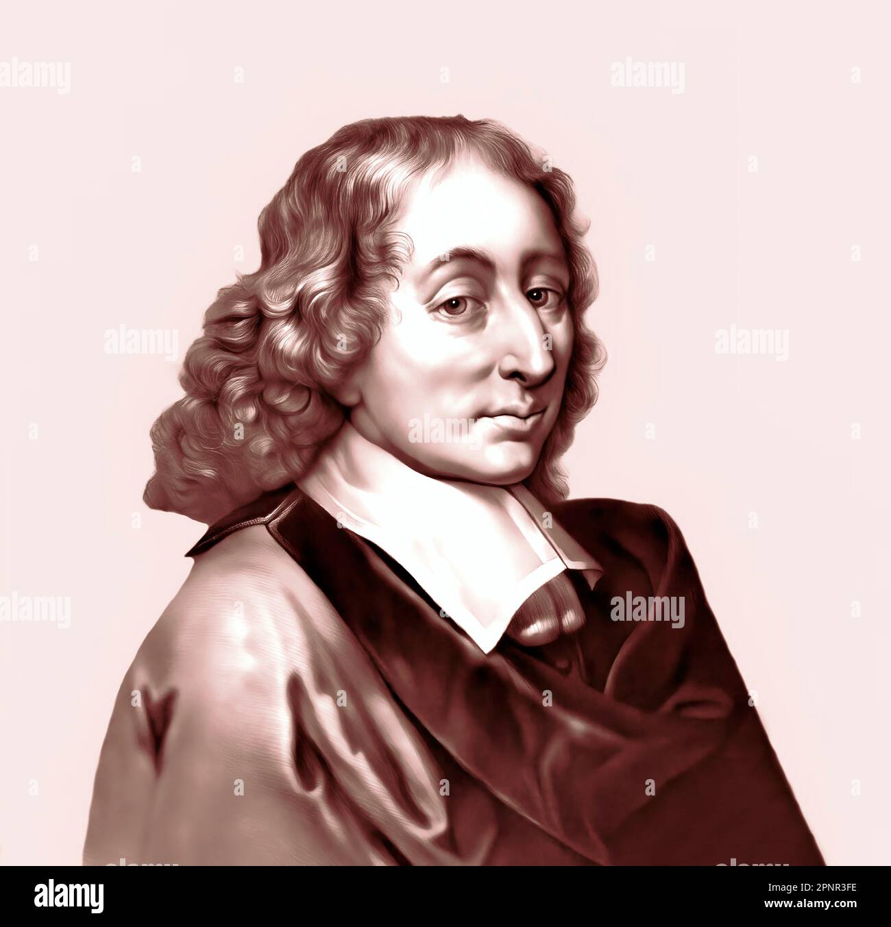 Blaise Pascal, 1623 – 1662, mathématicien français et théologien catholique Banque D'Images