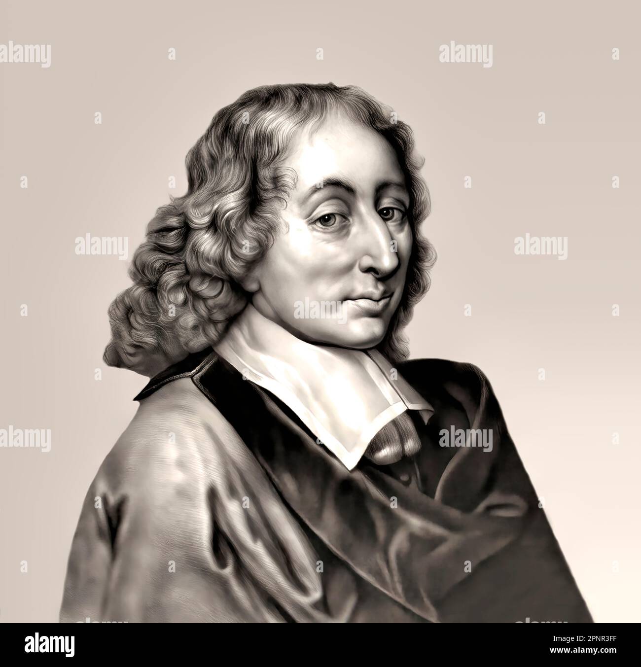 Blaise Pascal, 1623 – 1662, mathématicien français et théologien catholique Banque D'Images