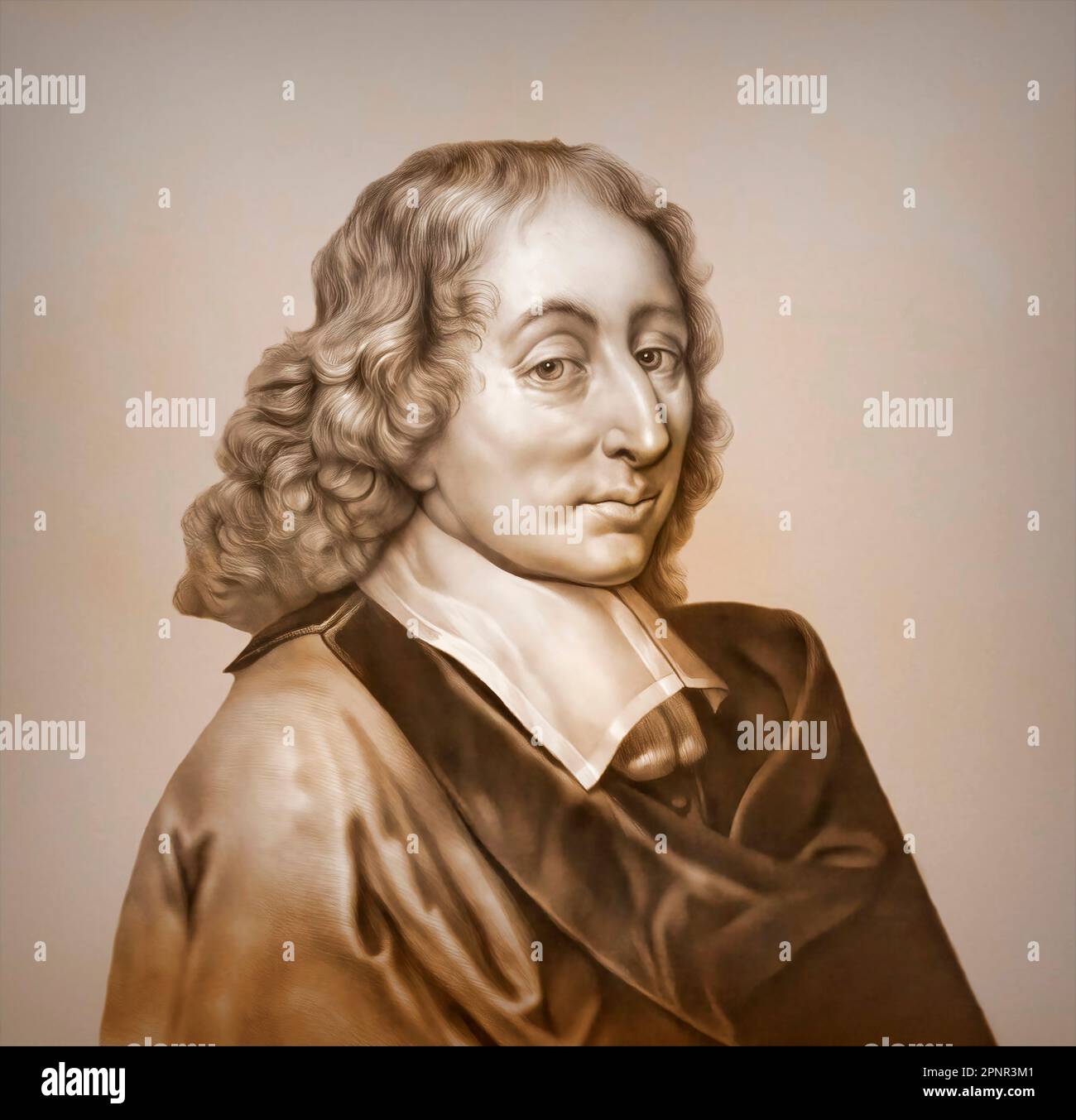 Blaise Pascal, 1623 – 1662, mathématicien français et théologien catholique Banque D'Images