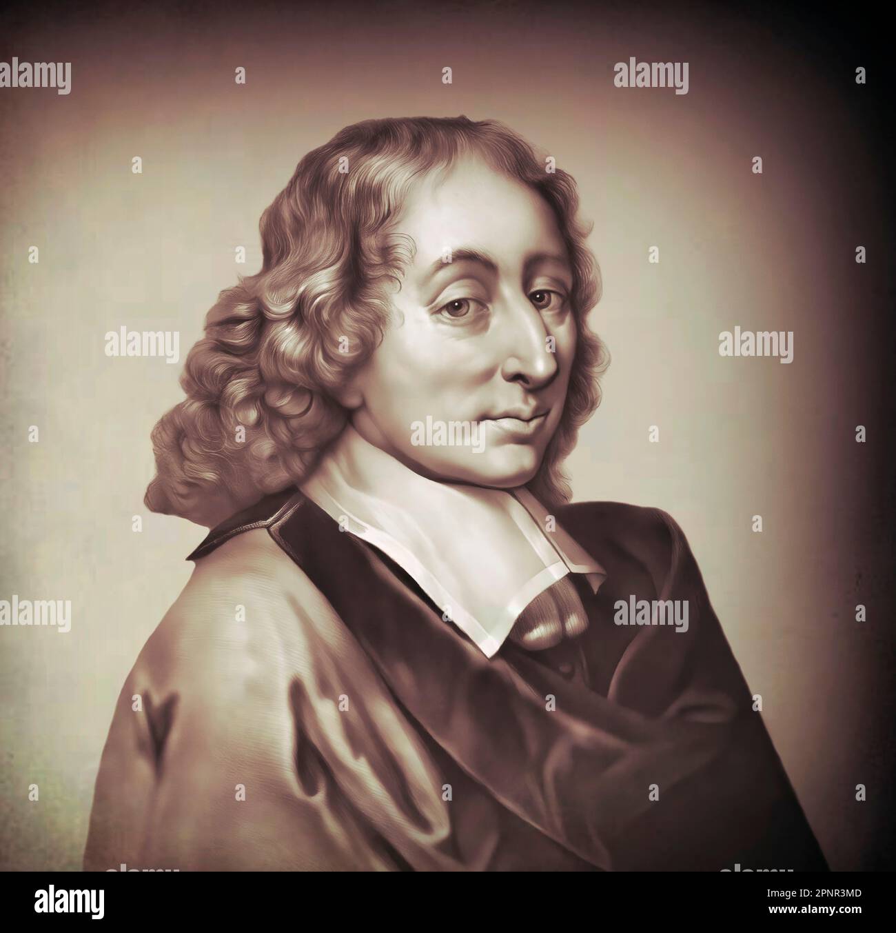 Blaise Pascal, 1623 – 1662, mathématicien français et théologien catholique Banque D'Images