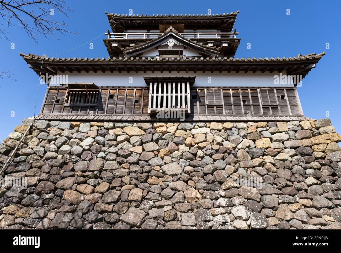 Château de Maruoka dans la préfecture de Fukui, au Japon. Banque D'Images