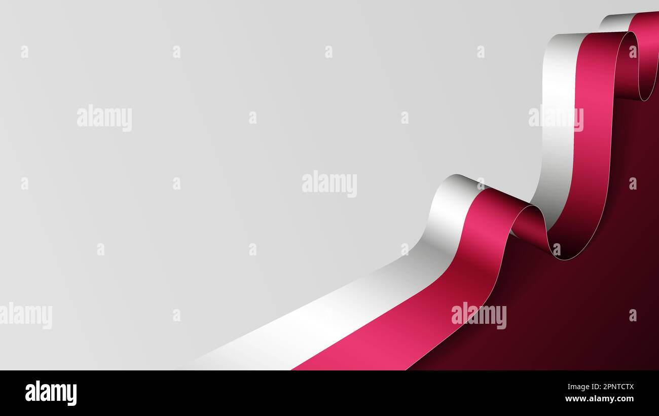 Arrière-plan du drapeau de ruban de Pologne. Élément d'impact pour l'utilisation que vous voulez en faire. Illustration de Vecteur