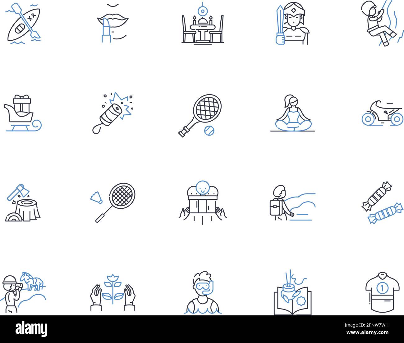 Collection Brik Exercise Line Icons. Cardio, sprinting, jogging, haute intensité, Power-walking, Cyclisme, vecteur Plyométrie et illustration linéaire Illustration de Vecteur