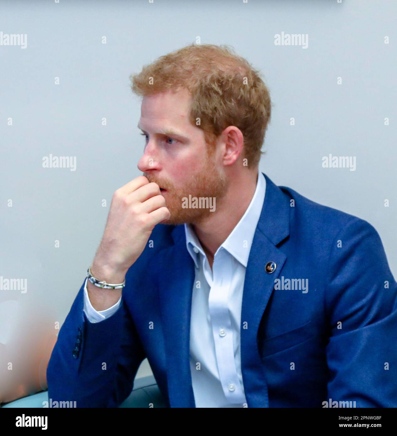 Le prince Harry, fils du roi Charles III et de Diana Spencer, et mari ...