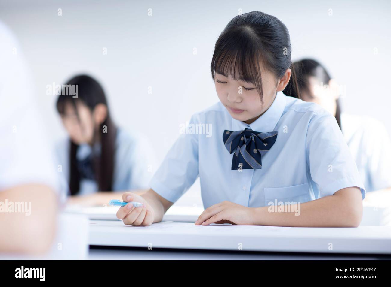 Les élèves du secondaire qui suivent une classe Banque D'Images