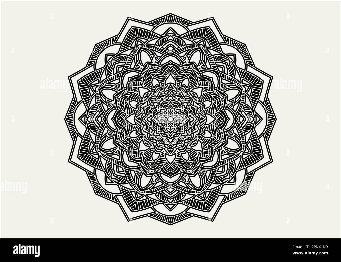 Décor de luxe Mandala design fond en or couleur vecteur. Fond de vecteur islamique Illustration de Vecteur