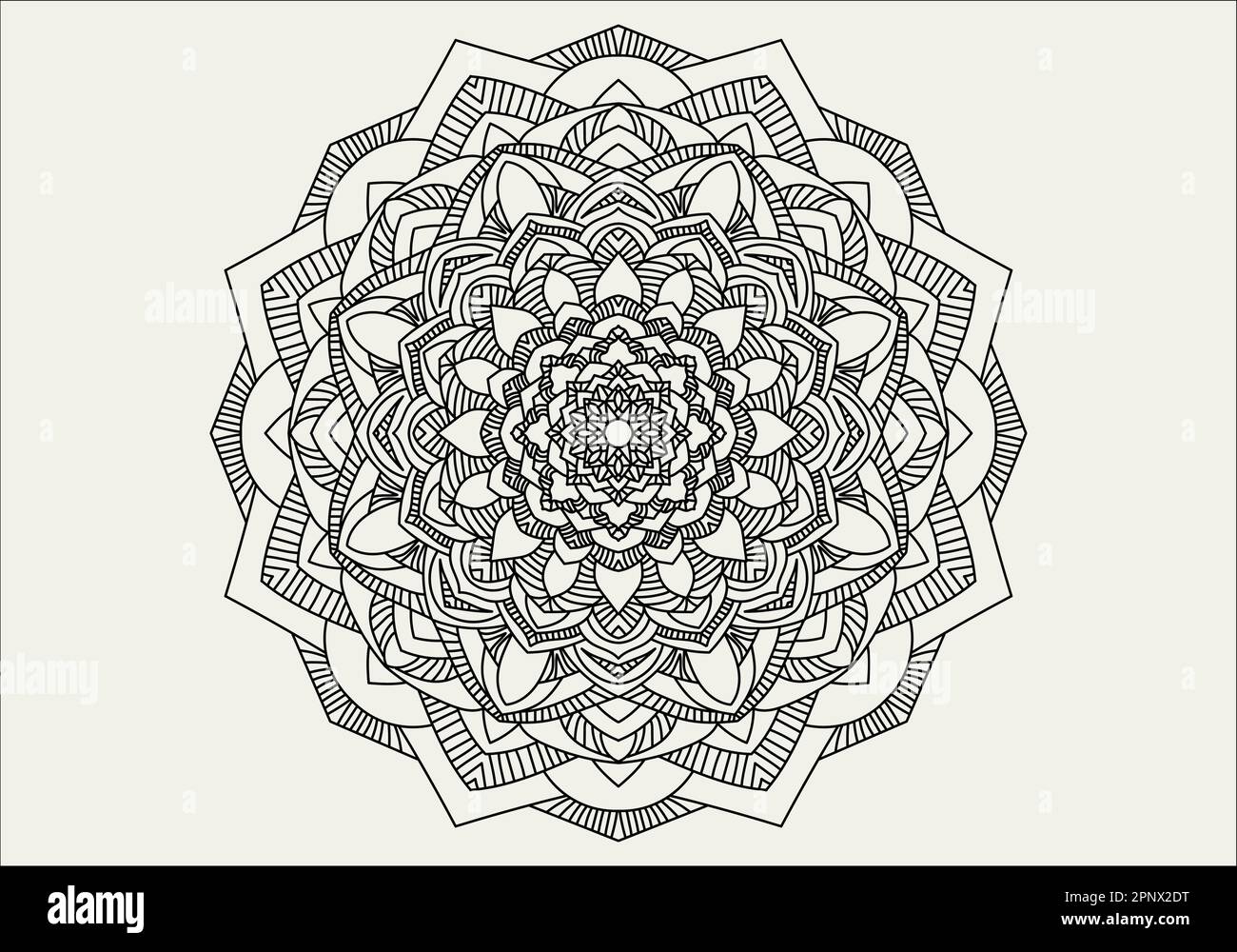 Décor de luxe Mandala design fond en or couleur vecteur. Fond de vecteur islamique Illustration de Vecteur