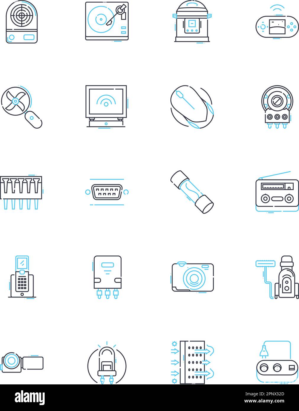 Ensemble d'icônes linéaires de produits à faible consommation d'énergie. Solaire, vent, géothermique, LED, efficace, Vert, vecteur de ligne durable et signes de concept. Renouvelable, énergie Illustration de Vecteur